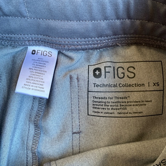 Figs Women's Gray Scrub Joggers Technical Collection Size XS - Picture 2 of 2